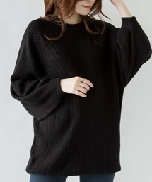 バルーン袖ゆるニット