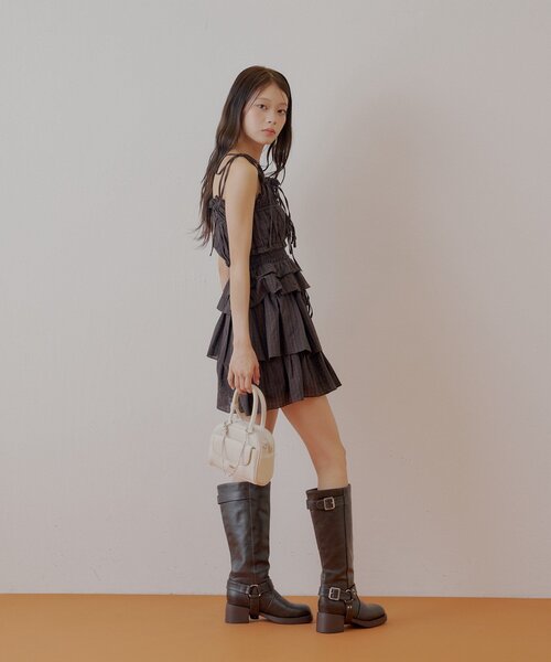 Chico（チコ）の「シアーレースベアキャミショートパンツセット（ワンピース・レディース・ブラック系その他2/ブラウン系その他2/ブラック・FREE）」の18枚目の写真