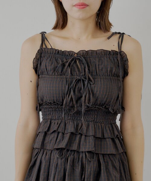 Chico（チコ）の「シアーレースベアキャミショートパンツセット（ワンピース・レディース・ブラック系その他2/ブラウン系その他2/ブラック・FREE）」の20枚目の写真