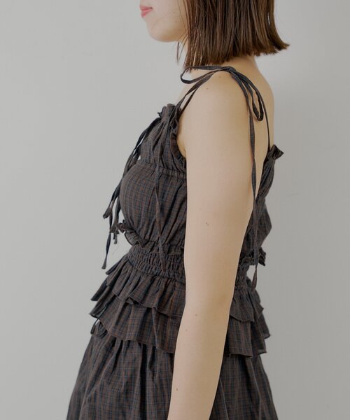 Chico（チコ）の「シアーレースベアキャミショートパンツセット（ワンピース・レディース・ブラック系その他2/ブラウン系その他2/ブラック・FREE）」の21枚目の写真