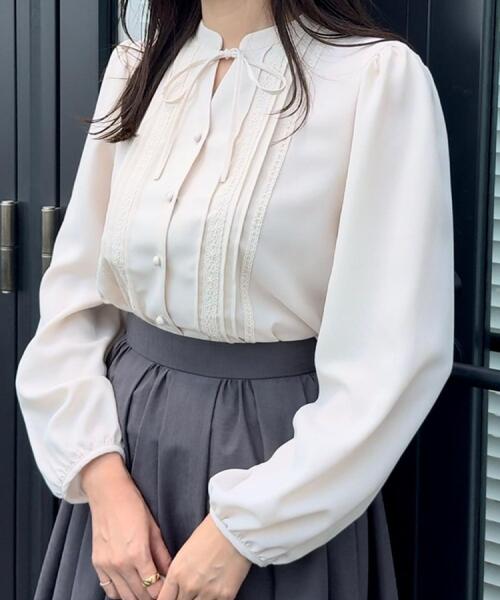 DESIGNWORKS ピンタック レース ブラウス ポンチョ風 ホワイト 楽天市場】ピンタックレースブラウスの通販