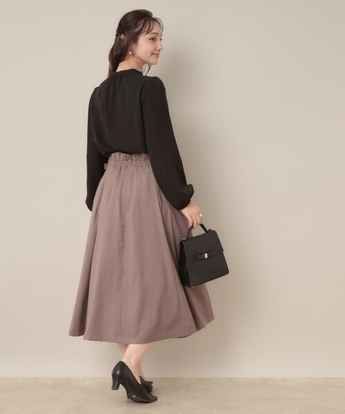 couture brooch（クチュールブローチ）の「【大人可愛い・通勤】ピンタックレースブラウス（シャツ/ブラウス・レディース・ライトグレー/アイボリー/ブラック・36/38/40/42）」の14枚目の写真