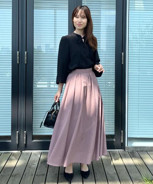 couture brooch（クチュールブローチ）の「【大人可愛い・通勤】ピンタックレースブラウス（シャツ/ブラウス・レディース・ライトグレー/アイボリー/ブラック・36/38/40/42）」の21枚目の写真