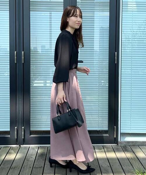 couture brooch（クチュールブローチ）の「【大人可愛い・通勤】ピンタックレースブラウス（シャツ/ブラウス・レディース・ライトグレー/アイボリー/ブラック・36/38/40/42）」の22枚目の写真