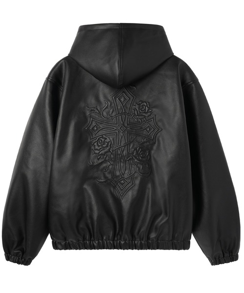 新品 即完品 F／LEATHER OVER SIZED JACKET ボア 黒 THE NORTH FACE ザ ノースフェイス ボアジャケット アウター EXTREME