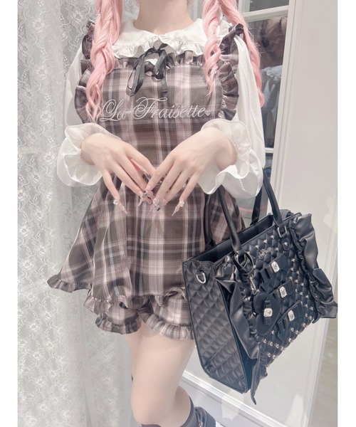 Ank Rouge（アンクルージュ）の「ビジューキルティング合皮A4トートBAG（トートバッグ・レディース・ホワイト/ブラック・FREE）」の21枚目の写真