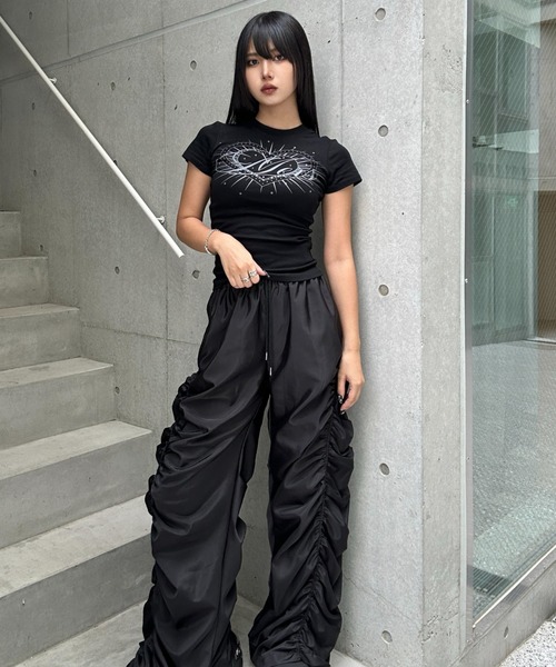 KsG(ケーエスジー)の「heart attack print T(Tシャツ/カットソー・レディース・ブラック・SMALL/MEDIUM/LARGE)」の7枚目の写真