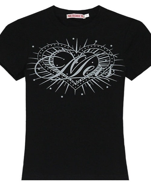 KsG(ケーエスジー)の「heart attack print T(Tシャツ/カットソー・レディース・ブラック・SMALL/MEDIUM/LARGE)」の10枚目の写真