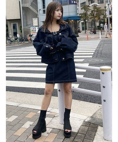 MURUA(ムルーア)の「ジャガードソックブーツサンダル(サンダル・レディース・ブラック・22.5/24.5/23.5)」の13枚目の写真