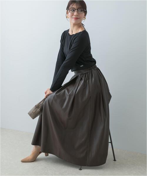 セール】F by ROSSO タックボリュームスカート（スカート）｜F by