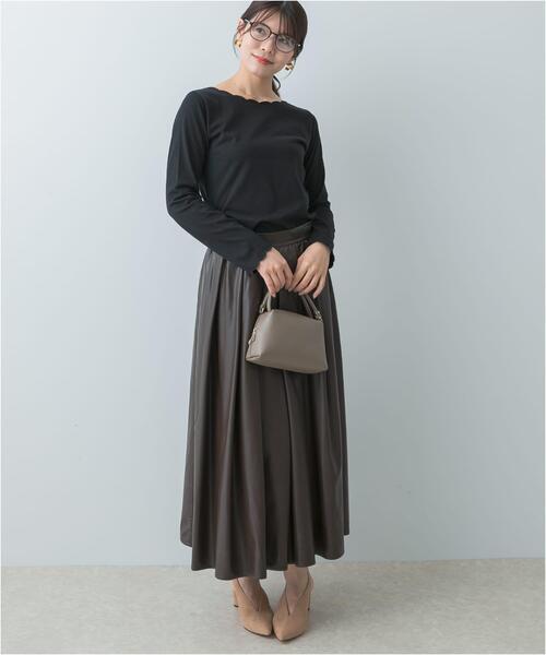 セール】F by ROSSO タックボリュームスカート（スカート）｜F by