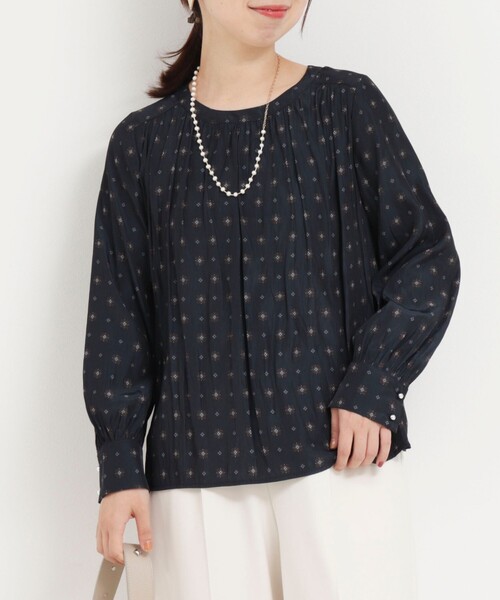 NOLLEY’S(ノーリーズ)の「プロバンスプリントブラウス(シャツ/ブラウス・レディース・ブルー系その他7/ブルー系その他/ホワイト系その他・38)」の19枚目の写真