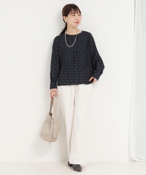 NOLLEY’S(ノーリーズ)の「プロバンスプリントブラウス(シャツ/ブラウス・レディース・ブルー系その他7/ブルー系その他/ホワイト系その他・38)」の4枚目の写真