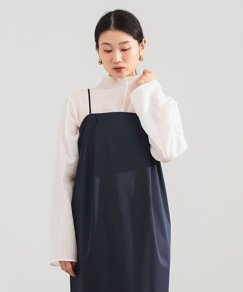 Demi-Luxe BEAMS(デミルクス ビームス)の「【12/4値下げ】オフタートル ブラウス(シャツ/ブラウス・レディース・ホワイト/ネイビー/ピンク・36/38)」の1枚目の写真