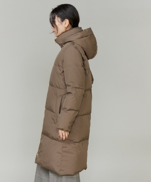 INED（イネド）の「スタンドカラーフードダウンコート「ロング丈」（ダウンジャケット/コート・レディース・ブラック/モカ/ベージュ・7号/11号/9号）」の16枚目の写真