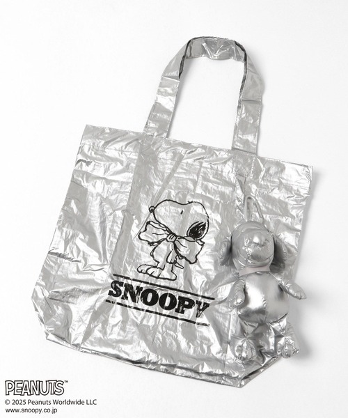 Me%（ミィパーセント）の「SNOOPY/トートバッグ　 592972（エコバッグ/サブバッグ・レディース・ブラック/ブラウン/シルバー/ブルー・FREE）」の5枚目の写真