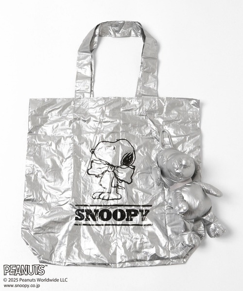 Me%（ミィパーセント）の「SNOOPY/トートバッグ　 592972（エコバッグ/サブバッグ・レディース・ブラック/ブラウン/シルバー/ブルー・FREE）」の13枚目の写真