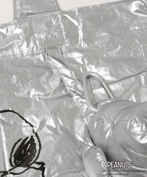 Me%（ミィパーセント）の「SNOOPY/トートバッグ　 592972（エコバッグ/サブバッグ・レディース・ブラック/ブラウン/シルバー/ブルー・FREE）」の15枚目の写真