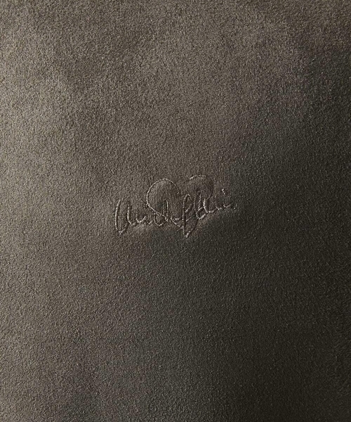 MICHEL KLEIN HOMME   （ミッシェルクランオム）の「【セットアップ】スエード調クルーネックカットソー（Tシャツ/カットソー・メンズ・ブラック/カーキ・MEDIUM/X-LARGE/LARGE）」の4枚目の写真