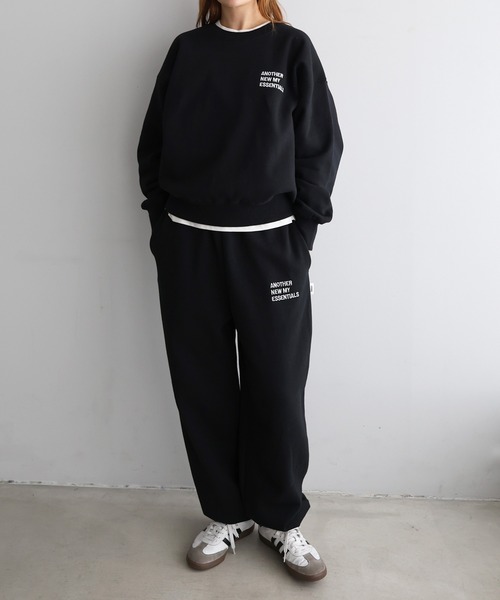 ANME(アンメ)の「裏起毛ロゴ刺繍ANMEスウェットトップス(スウェット・レディース・オートミール/ブラウン/ブラック/オフホワイト・M/L/XL)」の22枚目の写真