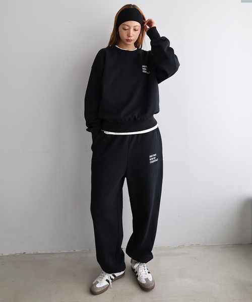 ANME(アンメ)の「裏起毛ロゴ刺繍ANMEスウェットトップス(スウェット・レディース・オートミール/ブラウン/ブラック/オフホワイト・M/L/XL)」の20枚目の写真