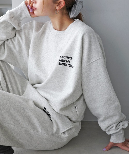 セール】裏起毛ロゴ刺繍ANMEスウェットトップス（スウェット）｜ANME