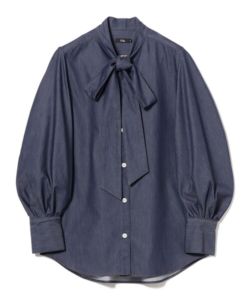 【新品　未使用】M・fil デニムタイ ブラウス　38 M・fil / デニムタイ ブラウス