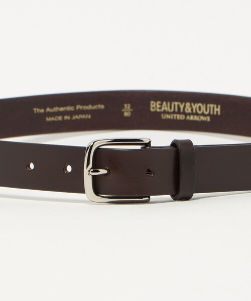BEAUTY&YOUTH UNITED ARROWS（ビューティーアンドユースユナイテッドアローズ）の「グロッシー レザー ベルト 28mm（ベルト・メンズ・ダークブラウン/ブラック・34inch/36inch/30inch/32inch）」の5枚目の写真
