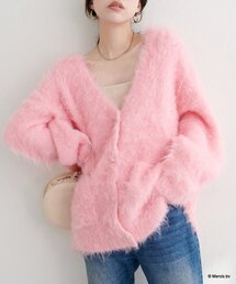 【miffyコラボ】miffy釦ミドルシャギーカーデ