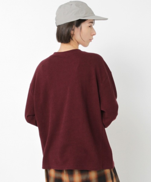 RNA-N（アールエヌエーエヌ）の「M2535 ブロックインレイロングスリーブブルオーバー（Tシャツ/カットソー・レディース・ブラック/バーガンディー/キナリ・FREE）」の17枚目の写真