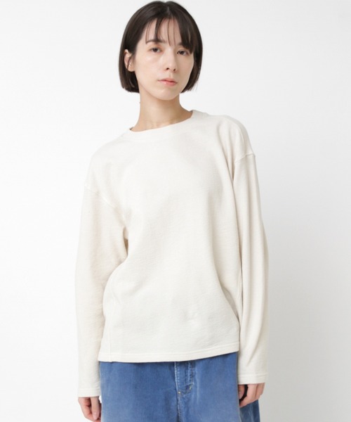 RNA-N（アールエヌエーエヌ）の「M2535 ブロックインレイロングスリーブブルオーバー（Tシャツ/カットソー・レディース・ブラック/バーガンディー/キナリ・FREE）」の12枚目の写真