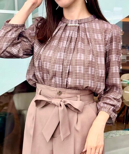 25AW新品未開封】INDIAISBEAUTIFULツイルチェックブラウス 25AW