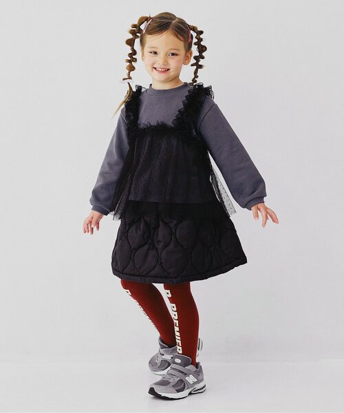 ジュニア対応】ドットチュールフリルビスチェドッキングトレーナー