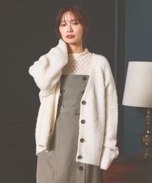 mysty woman | ブークレVネックカーディガン　575275(カーディガン/ボレロ)