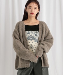 mysty woman | ブークレVネックカーディガン　575275(カーディガン/ボレロ)