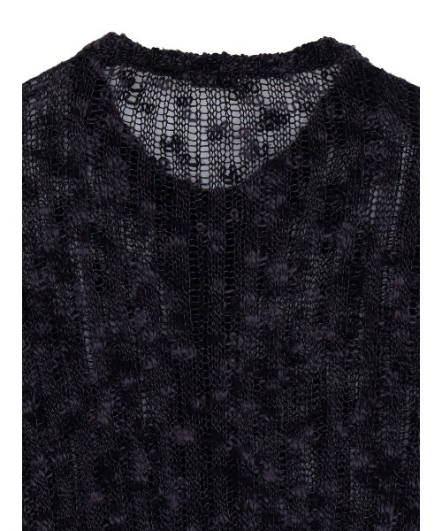 Ameri（アメリ）の「MELANGE NEP KNIT TOP（ニット/セーター・レディース・ブラック/ホワイト/ライム・FREE）」の22枚目の写真