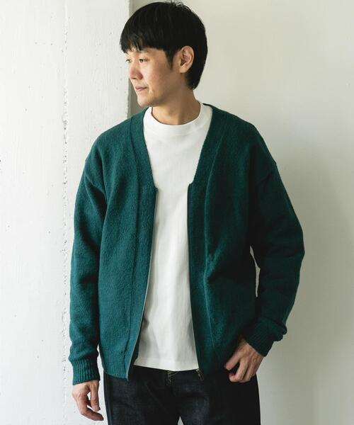 URBAN RESEARCH DOORS(アーバンリサーチドアーズ)の「AIR FIT Vネックカーディガン(カーディガン/ボレロ・メンズ・ブラック/グリーン/ブラウン・MEDIUM/LARGE)」の21枚目の写真