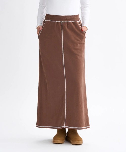 ROXY（ロキシー）の「JIVY SKIRTS /ロキシーロゴワンポイントカラーステッチウエストゴムロングスカート（スカート・レディース・ナチュラル/ブラック/ブラウン・SMALL/MEDIUM/LARGE）」の13枚目の写真