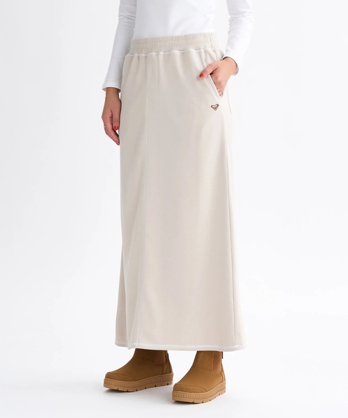 ROXY（ロキシー）の「JIVY SKIRTS /ロキシーロゴワンポイントカラーステッチウエストゴムロングスカート（スカート・レディース・ナチュラル/ブラック/ブラウン・SMALL/MEDIUM/LARGE）」の15枚目の写真