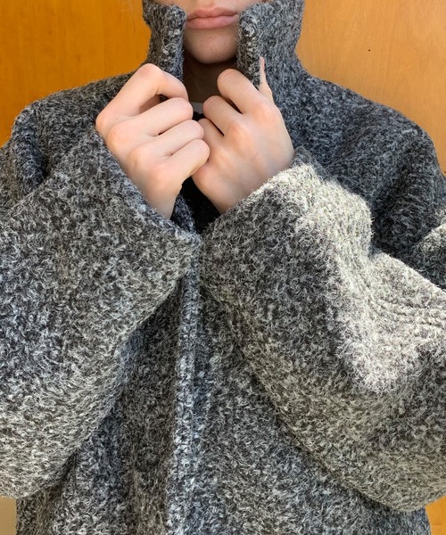 chuclla（チュクラ）の「【LONSLAN】 ウールライクショートコート CHLONW25a019（その他アウター・レディース・グレー/ブラウン・M）」の11枚目の写真