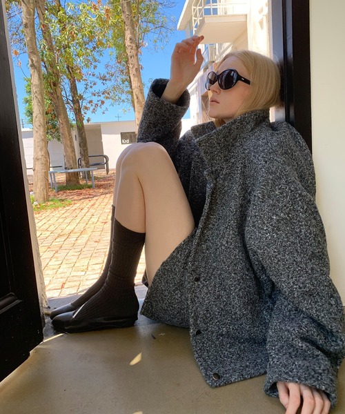 chuclla（チュクラ）の「【LONSLAN】 ウールライクショートコート CHLONW25a019（その他アウター・レディース・グレー/ブラウン・M）」の16枚目の写真