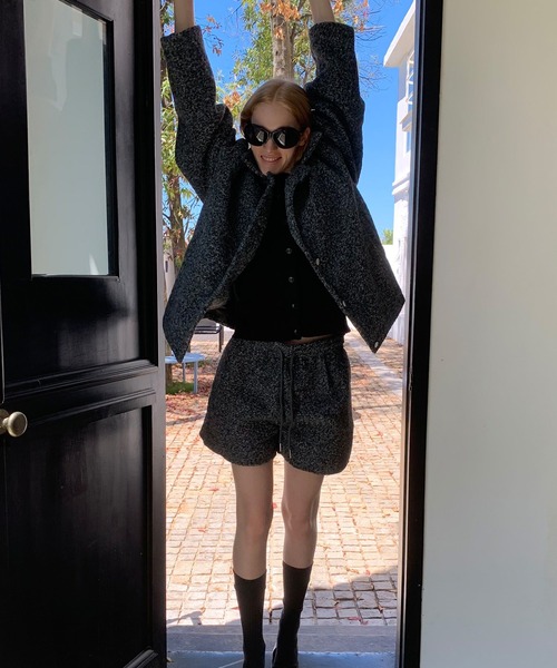 chuclla（チュクラ）の「【LONSLAN】 ウールライクショートコート CHLONW25a019（その他アウター・レディース・グレー/ブラウン・M）」の18枚目の写真