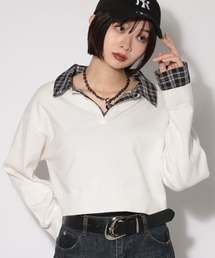 PAGEBOY | シャツドッキングニットプルオーバー(ニット/セーター)