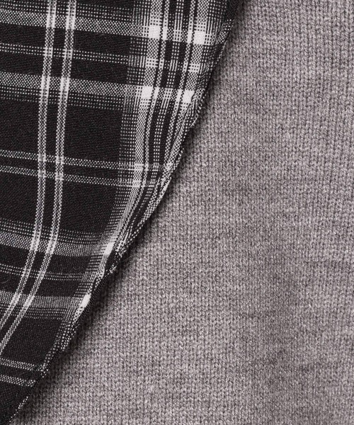 PAGEBOY(ページボーイ)の「シャツドッキングニットプルオーバー(ニット/セーター・レディース・グレー/ブラック/オフホワイト・FREE)」の15枚目の写真