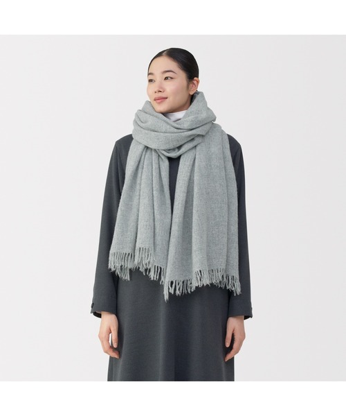 ふっくらウール 大判ストール（薄手）（ストール/ショール）｜無印良品
