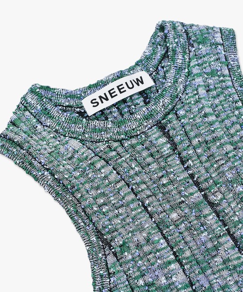 sneeuw(スニュウ)の「ニットノットベスト(ベスト・レディース・ベージュ/グリーン・ONESIZE)」の16枚目の写真