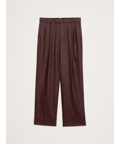 Banana Republic（バナナリパブリック）の「◆ストレート フランネル プリーツ ドレスパンツ（その他パンツ・メンズ・バーガンディー・30W 30L/31W 30L/29W 30L/28W 30L/34W 30L/33W 30L/32W 30L）」の9枚目の写真