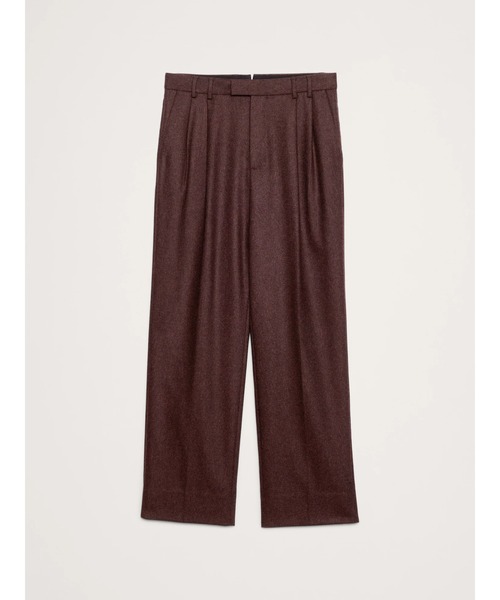 Banana Republic（バナナリパブリック）の「◆ストレート フランネル プリーツ ドレスパンツ（その他パンツ・メンズ・バーガンディー・30W 30L/31W 30L/29W 30L/28W 30L/34W 30L/33W 30L/32W 30L）」の5枚目の写真