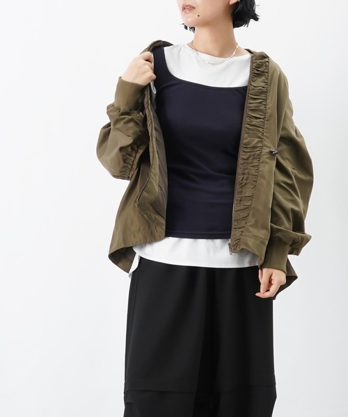 LUCA/LADY LUCK LUCA（ルカ/レディラックルカ）の「LC/LLL ギャザーブルゾン【セットアップ着用可】（ブルゾン・レディース・ブラック/カーキ/ベージュ・FREE）」の18枚目の写真
