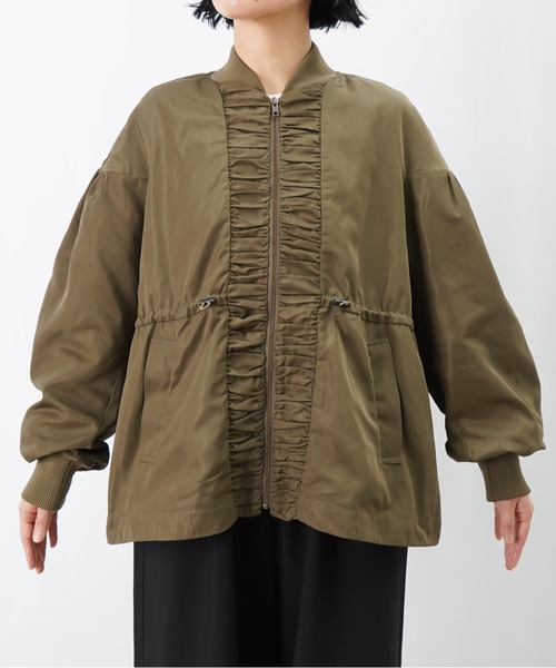 LUCA/LADY LUCK LUCA（ルカ/レディラックルカ）の「LC/LLL ギャザーブルゾン【セットアップ着用可】（ブルゾン・レディース・ブラック/カーキ/ベージュ・FREE）」の22枚目の写真